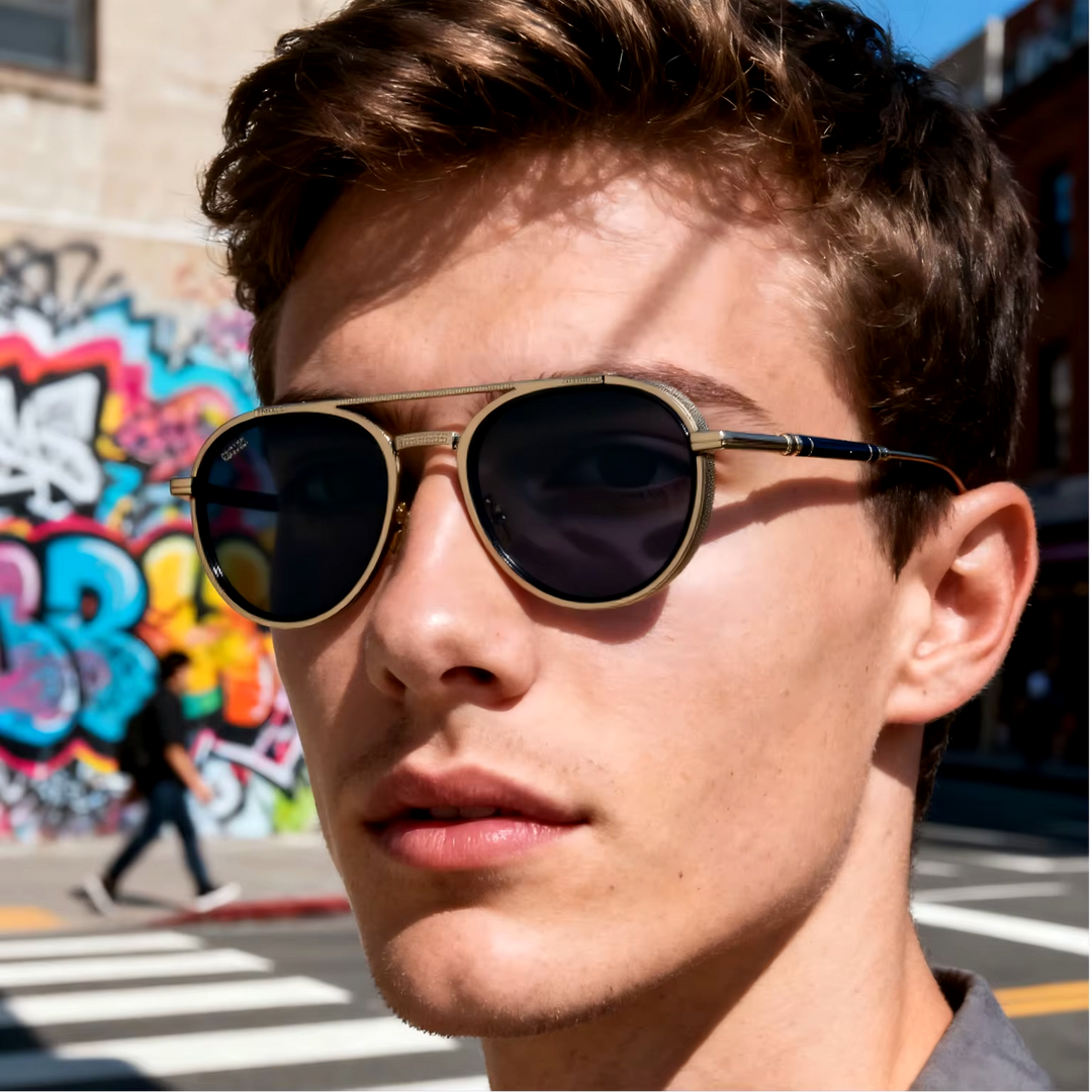 Cadre Classic Round Sunglasses