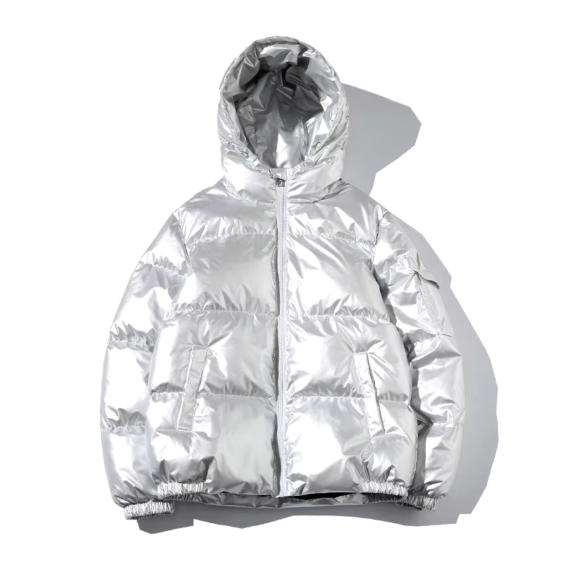 Athena Quilted Metallic Ciré Jacket