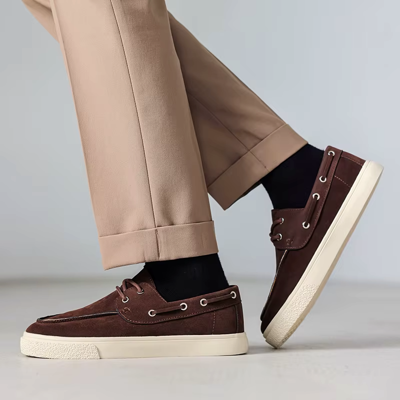 Marin Suede Lace-Up Loafer