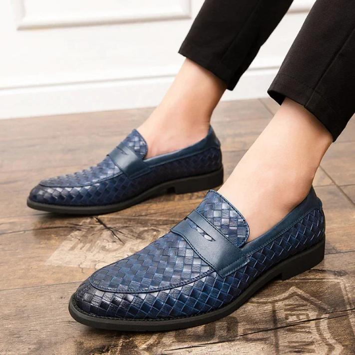 Tessaro Woven Leather Loafer