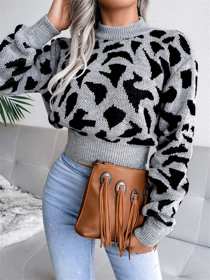 Leopard Knit Sweater