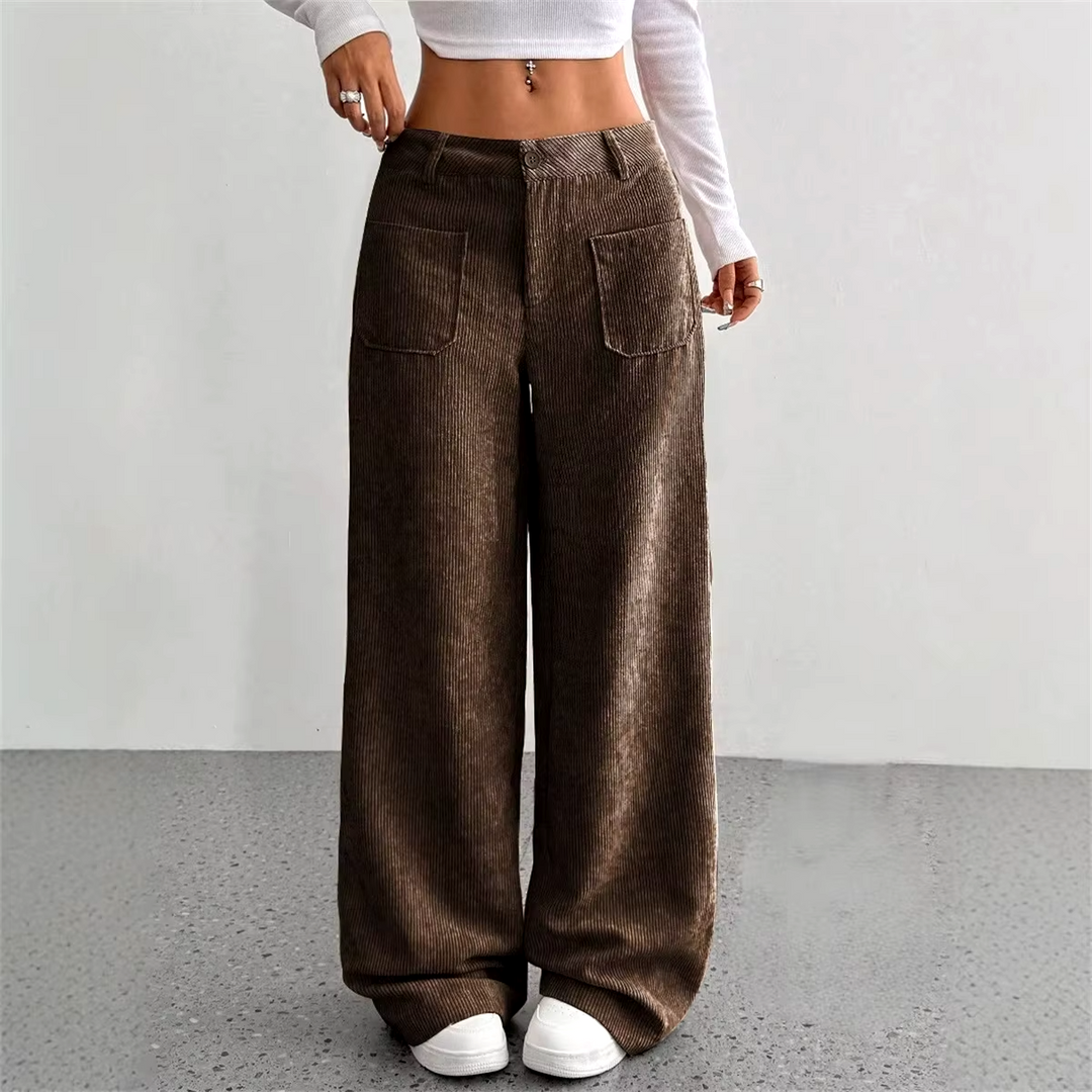 Brooke Corduroy Wide Leg Pant