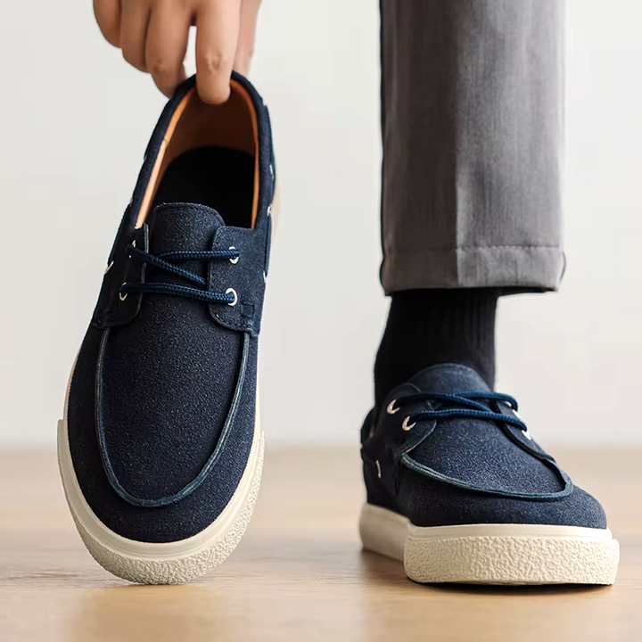 Marin Suede Lace-Up Loafer