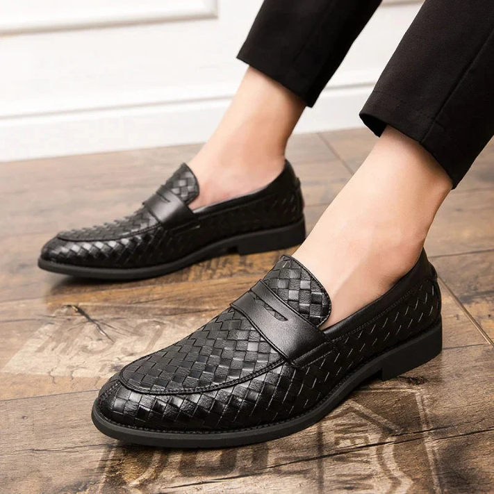 Tessaro Woven Leather Loafer