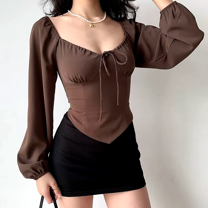 Anna Satin Corset Top