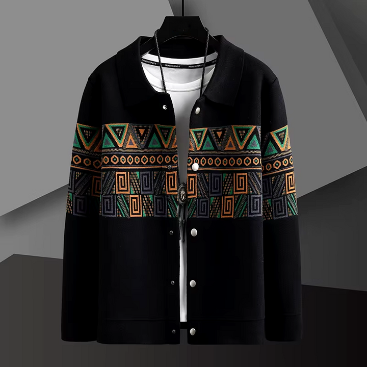 Aztec Wool Knit Jacket