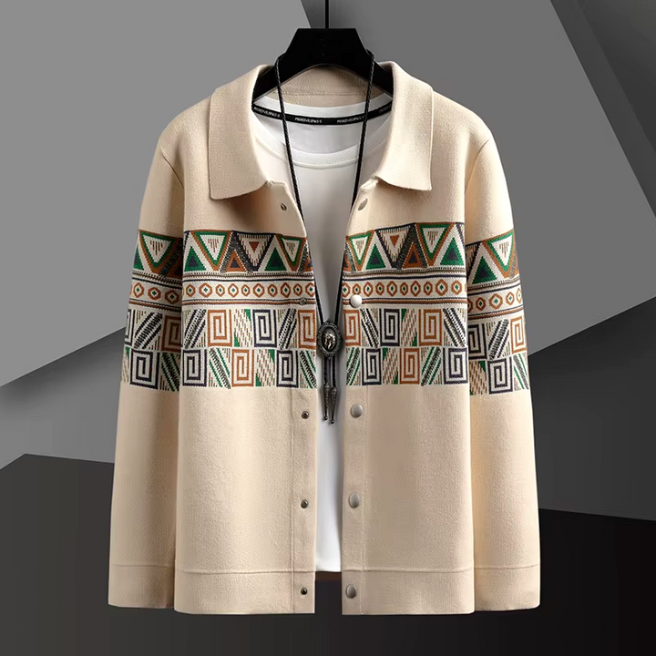 Aztec Wool Knit Jacket
