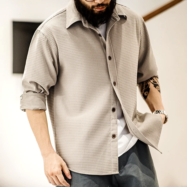 Badger Waffle Textured Shirt