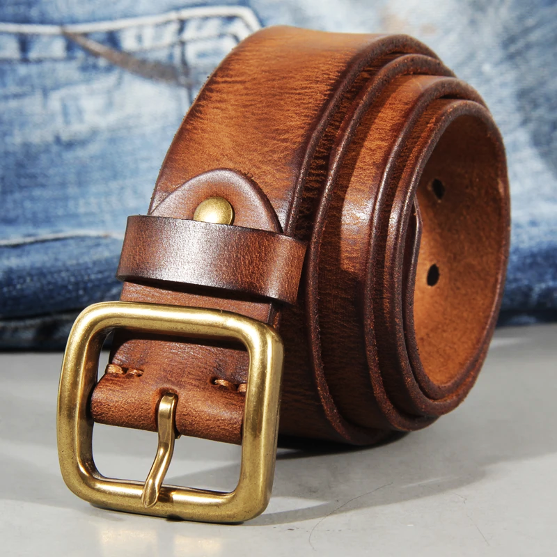 Retro Genuine Cowhide Leather Belt