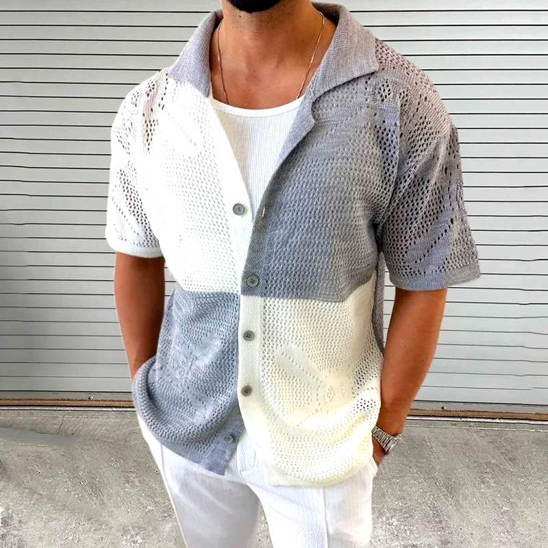 Cascade Knitted Mesh Shirt