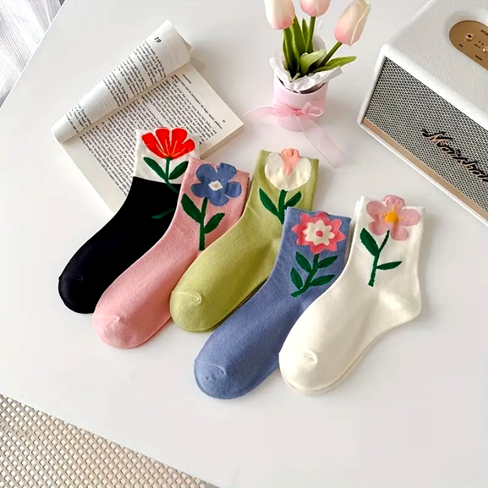 Daisy Floral Sock Set
