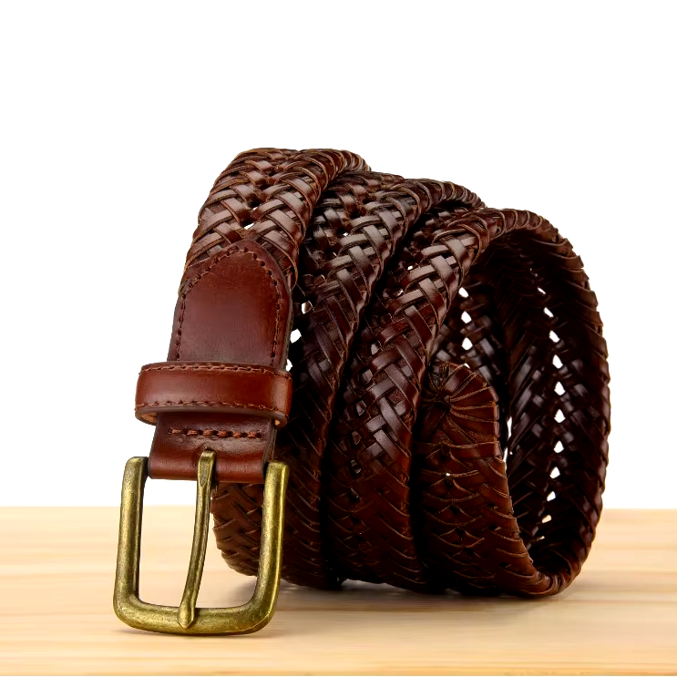 Dante Braided Leather Belt
