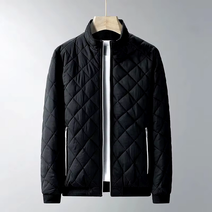 Diamond Quilted Fleece Jacket
