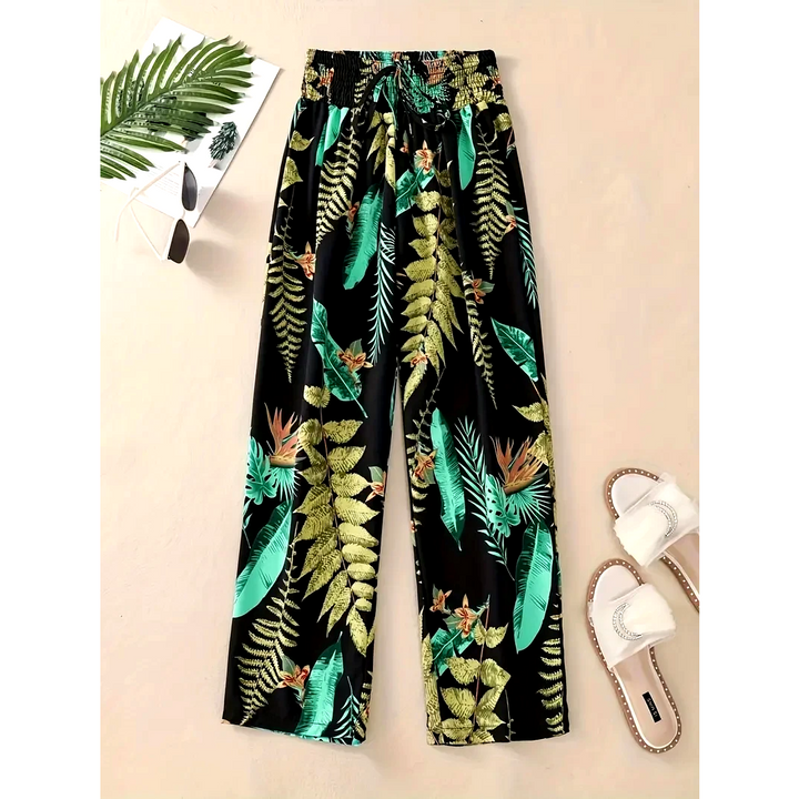 Imara Floral Straight-Leg Pants