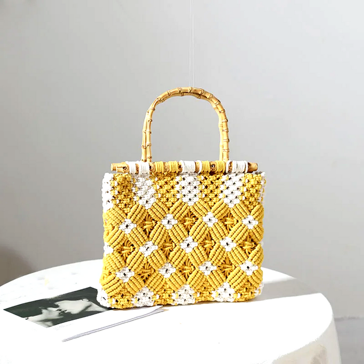 Santorini Handwoven Handbag