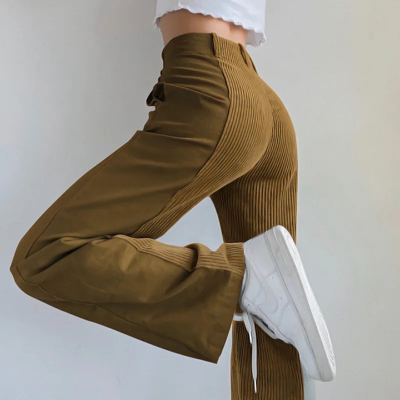 Elena Patchwork Corduroy Pant