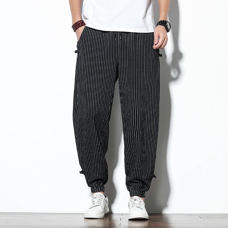 Pinstripe Jogger Pants