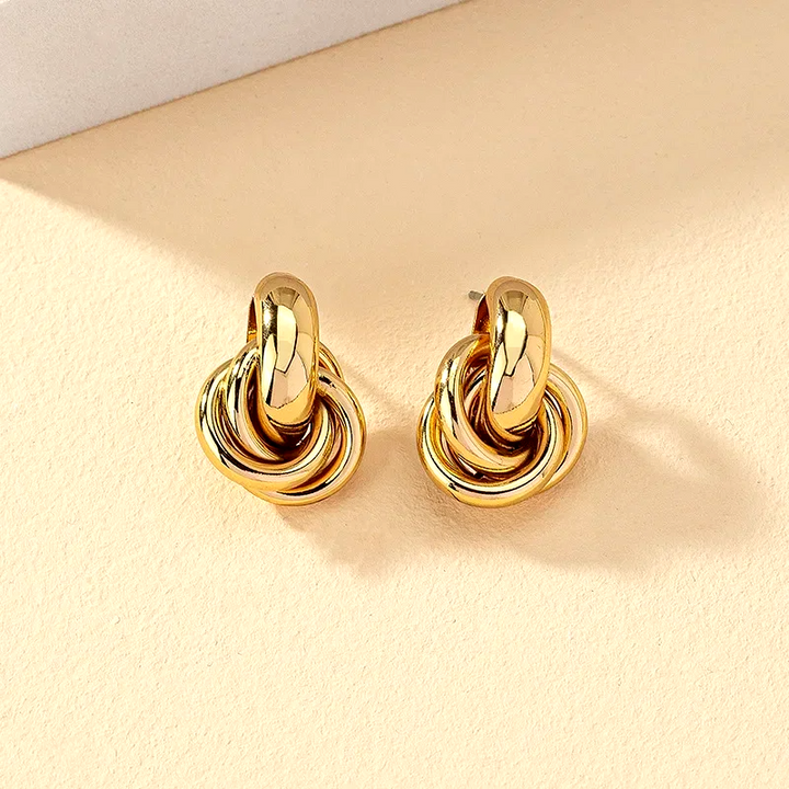 Luna Knot Hoops Earrings