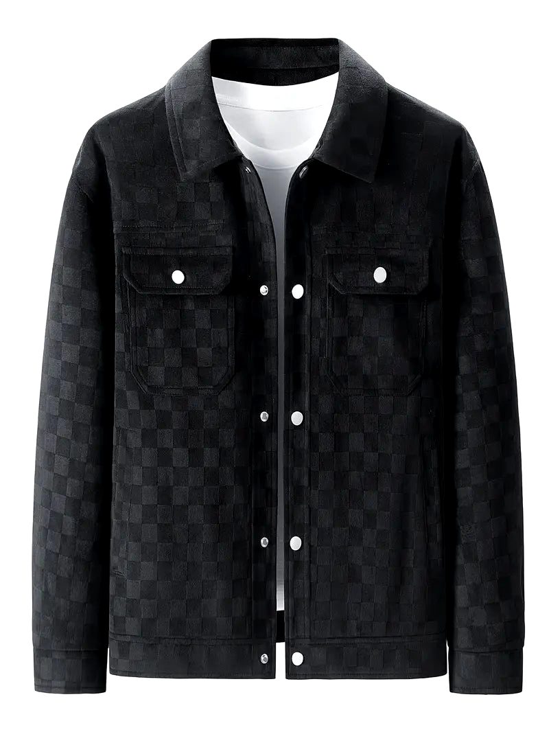 Monarch Checkered Suede Jacket
