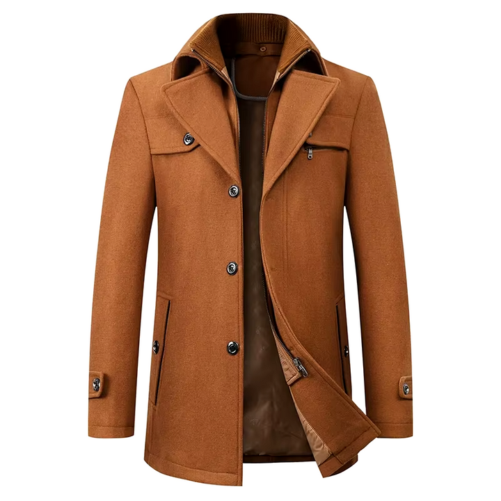 Rivington High-collar Overcoat