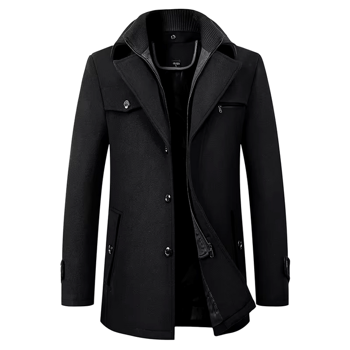 Rivington High-collar Overcoat