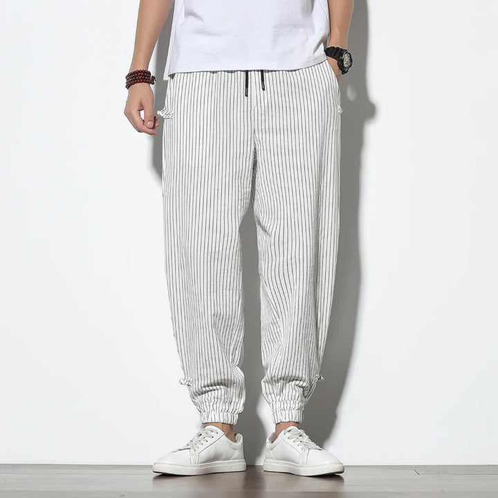 Pinstripe Jogger Pants