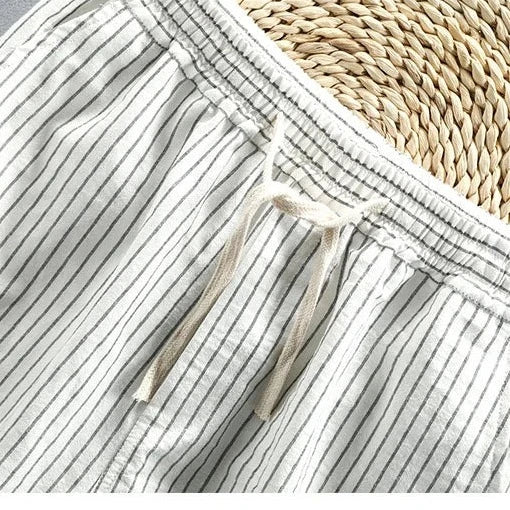Relaxed Bold Stripes Shorts