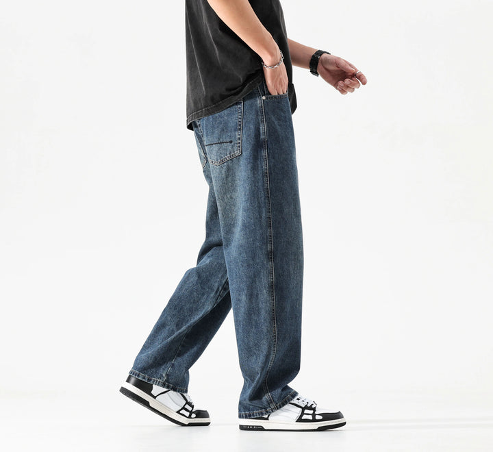 Ethan Stone-Wash Denim Jeans