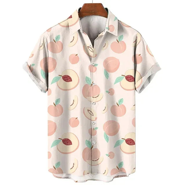 Fruit Print Hawaiian Shirt