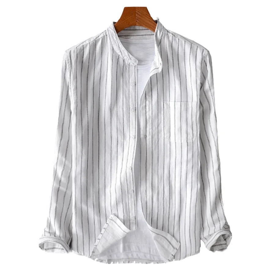 Luca Pinstripe Cotton Shirt
