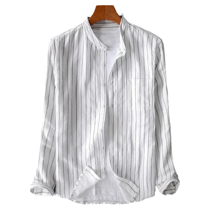 Luca Pinstripe Cotton Shirt