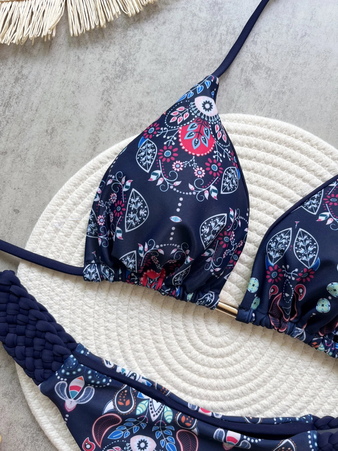 Ornate Bandeau Boho Bikini Set