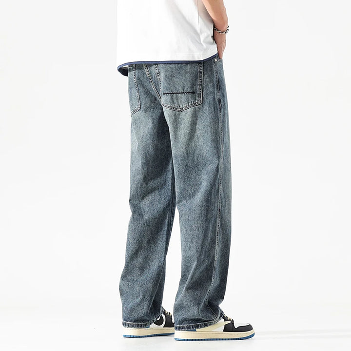 Ethan Stone-Wash Denim Jeans