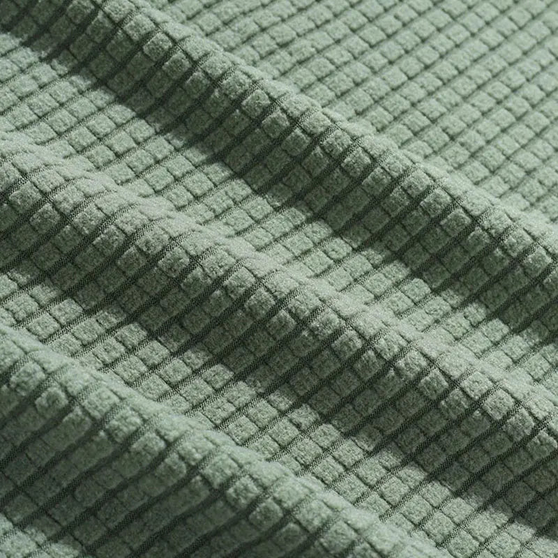 Waffle Textured Knit Polo Shirt