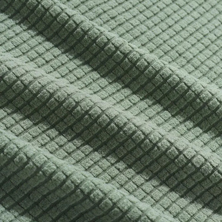 Waffle Textured Knit Polo Shirt