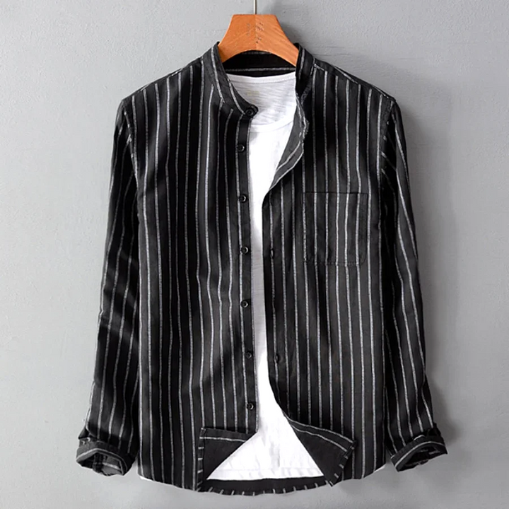Luca Pinstripe Cotton Shirt