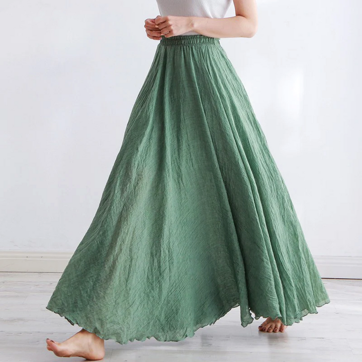 Elena Linen Maxi Skirt