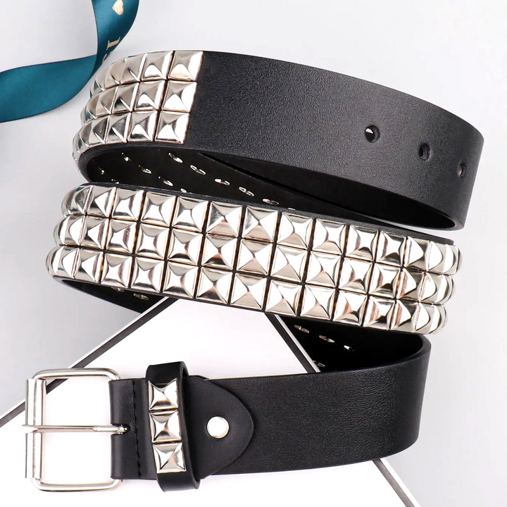 Rebel Studded Leather Belt