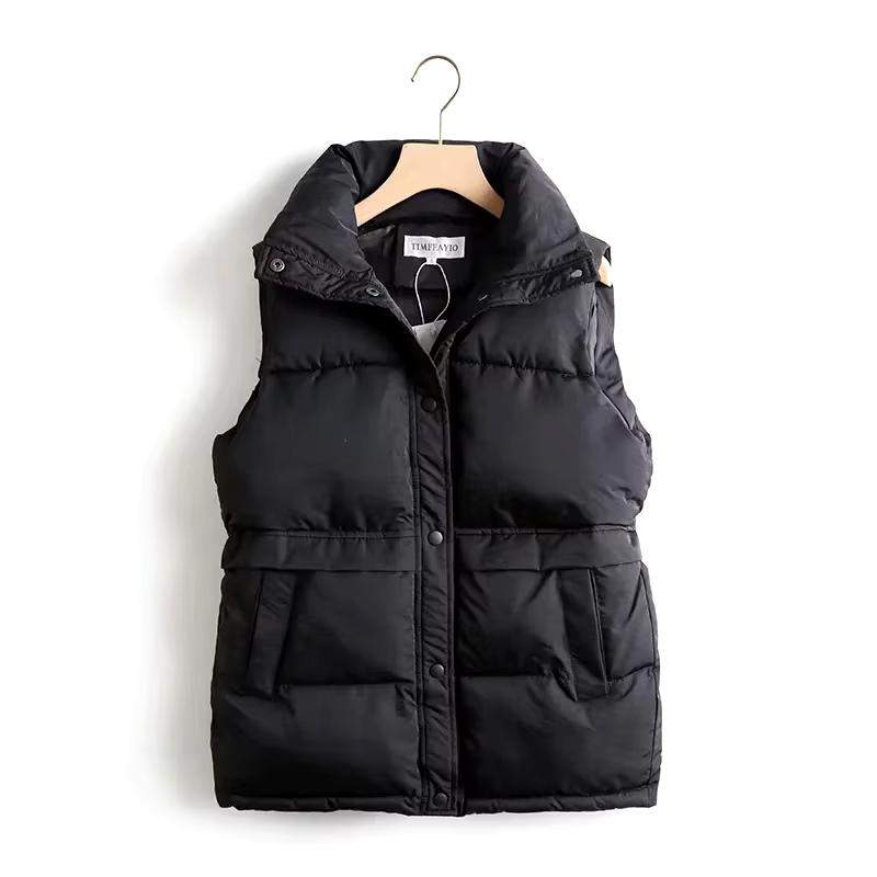 Timfeayio Satin Puffer Vest