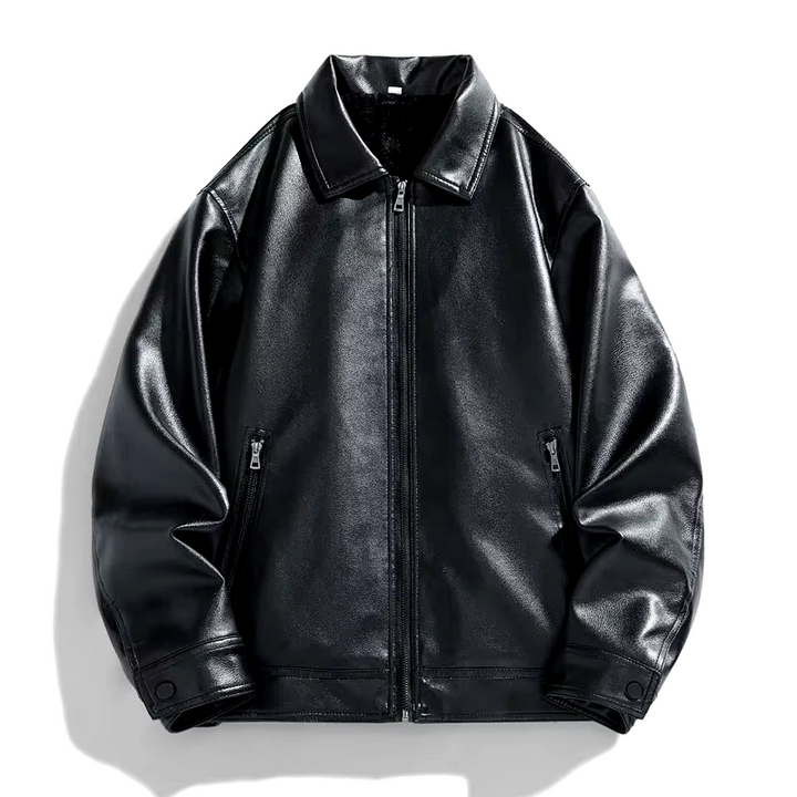 Victor Leather Trucker Jacket