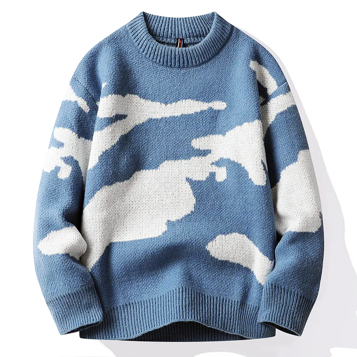 Azure Dream Cloud Women Sweater
