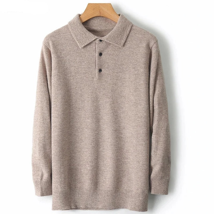 CLADO LONG-SLEEVE MERINO POLO SWEATER