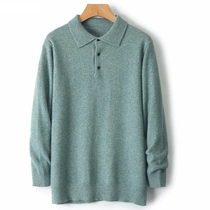 CLADO LONG-SLEEVE MERINO POLO SWEATER