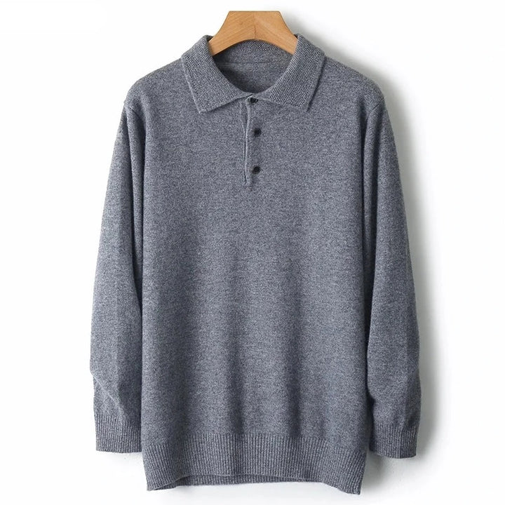 CLADO LONG-SLEEVE MERINO POLO SWEATER