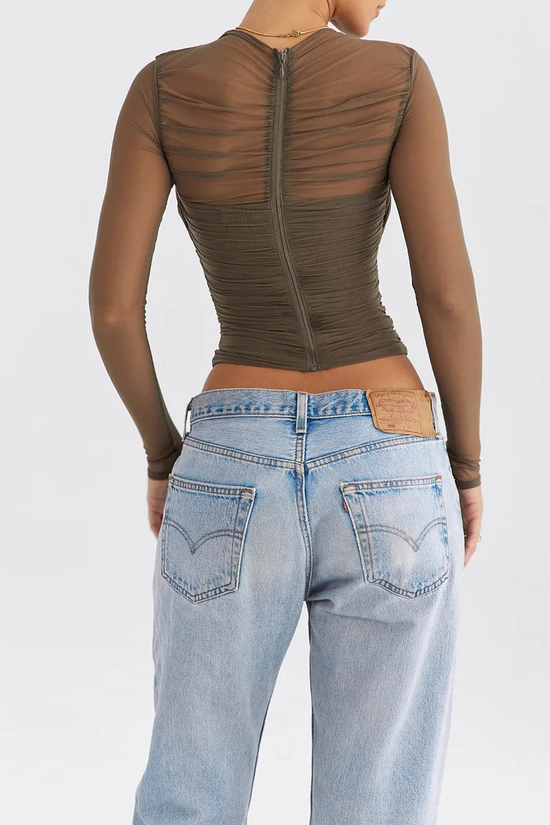 Astrid Sheer Mesh Top