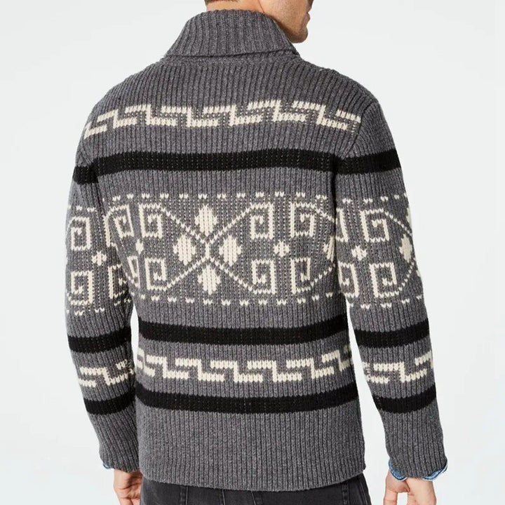 Lucius Retro Jacquard Cardigan
