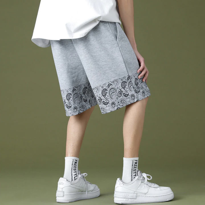 Braxton Paisley Casual Linen Shorts
