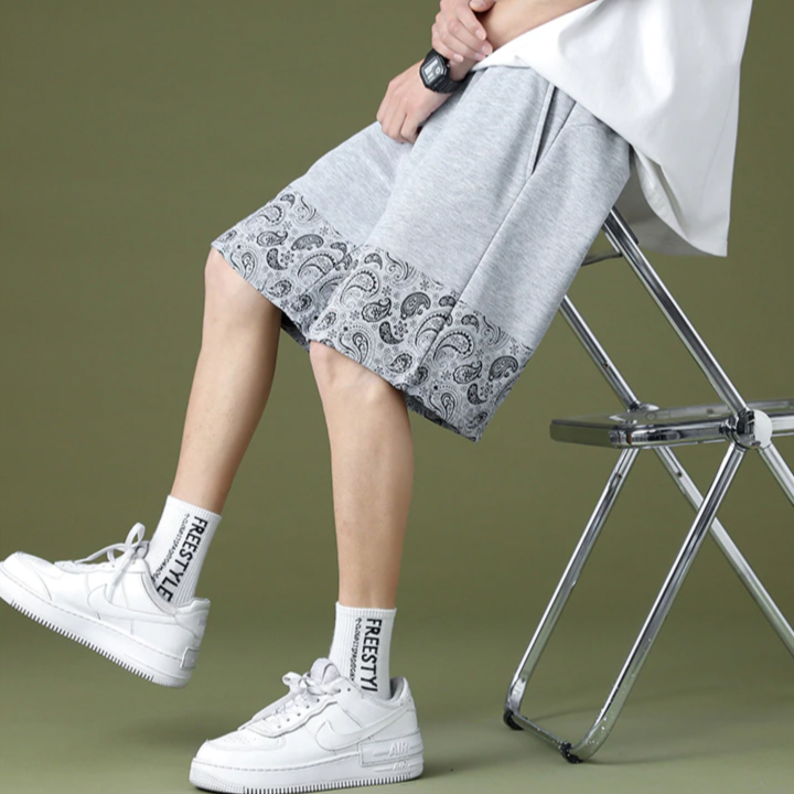 Braxton Paisley Casual Linen Shorts