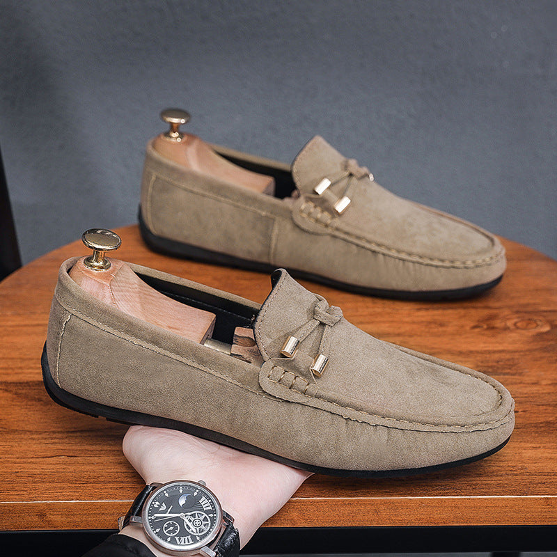 Kiltie Suede Loafers for Men