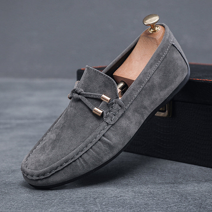 Kiltie Suede Loafers for Men